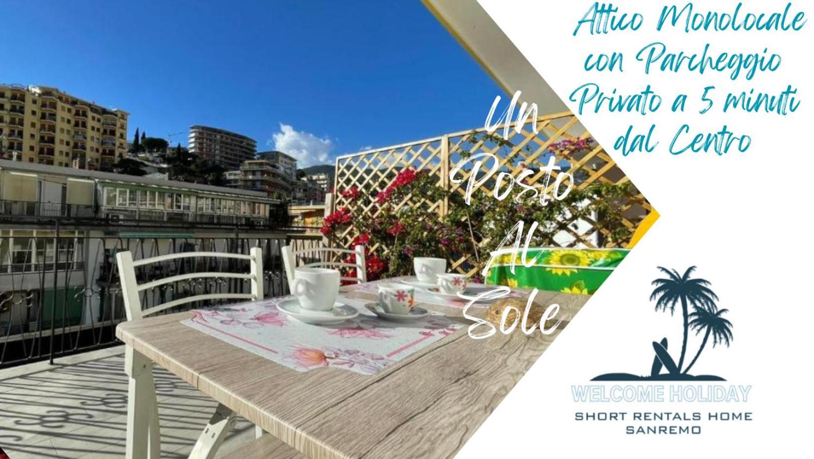 Apartament Wh - Un Posto Al Sole - Attico Monolocale Con Parcheggio Gratuito - 5 Minuti Dal Centro - Wifi San Remo Zewnętrze zdjęcie